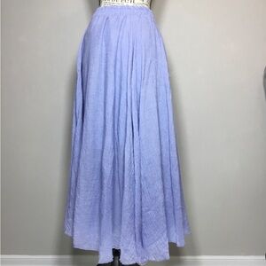 Lilac blue gauzy maxi skirt floaty fairy boho feminine fairycore waist 27” sz S